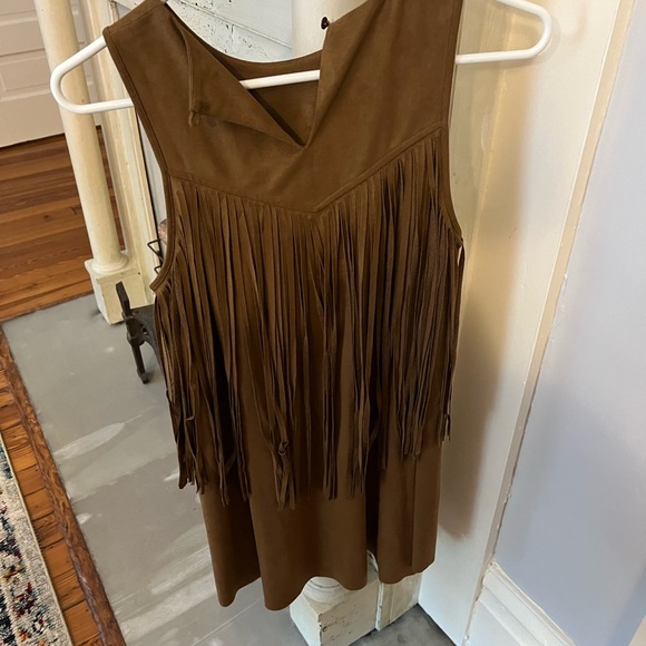 Fringe Suede Dress - Picture 3 of 3